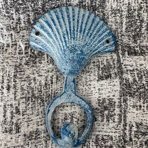 Blue Shell Wall Hook